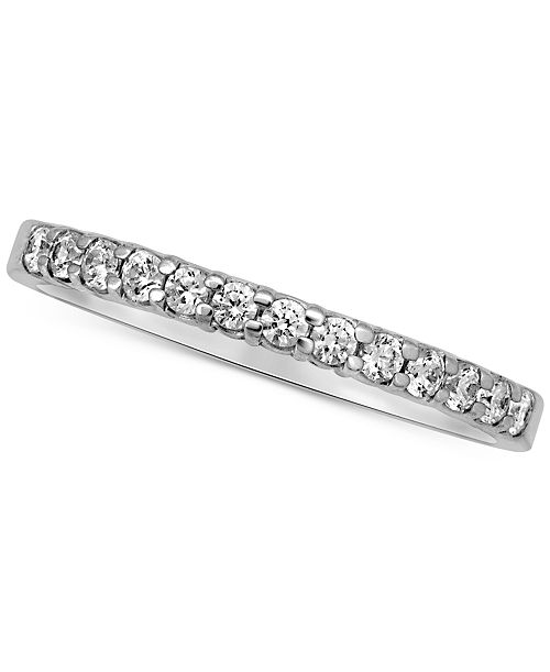 Macy's Diamond Band (1/4 ct. t.w.) in 14k White Yellow or Rose Gold Jewelry & Watches