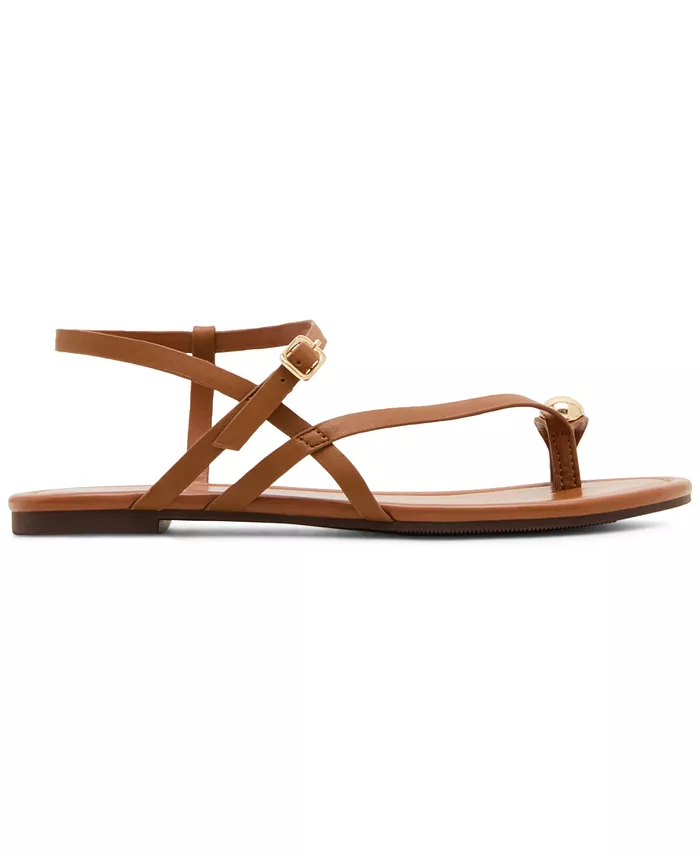 Madden Girl Treasure Strappy Embellished Flat Sandals Women's Fashion Shoes & Accessories