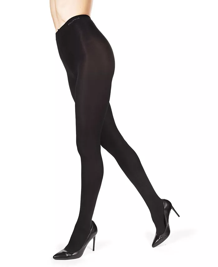 MeMoi Women's Perfectly Opaque Non-Control Top Nylon Tights MO-311 Women's Fashion Shoes & Accessories