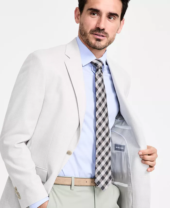 Michael Kors Men's Classic-Fit Herringbone Sport Coat Men's Fashion & Accessories