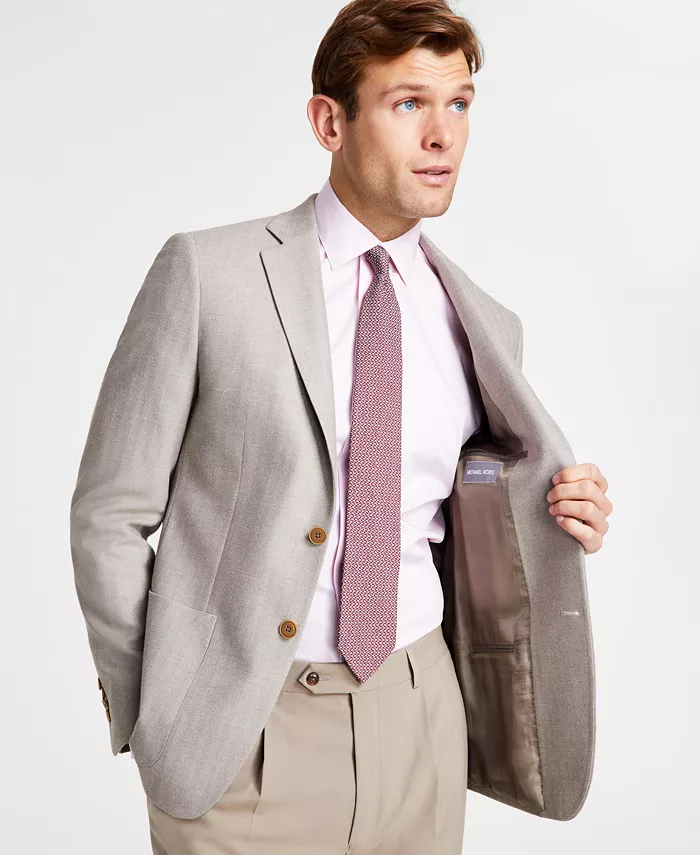 Michael Kors Men's Classic Fit Herringbone Woven Sport Coat Men's Fashion & Accessories