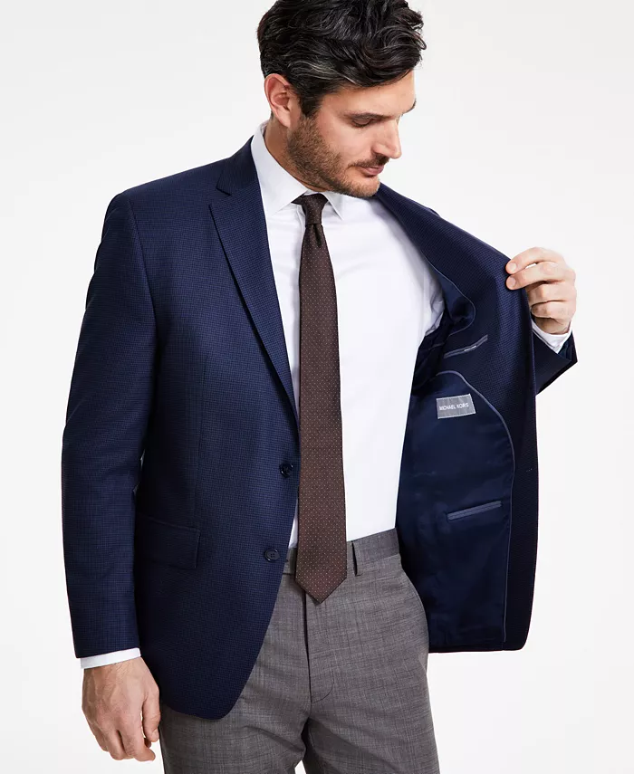 Michael Kors Men's Classic-Fit Houndstooth Sport Coat Men's Fashion & Accessories