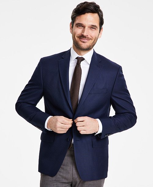 Michael Kors Men's Classic-Fit Houndstooth Sport Coat Men's Fashion & Accessories
