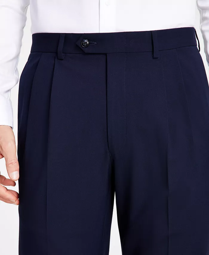 Michael Kors Men's Pleated Solid Classic Fit Pants Men's Fashion & Accessories