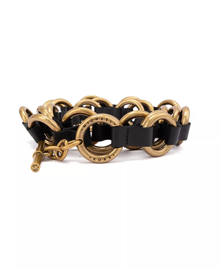Michael Kors Multi Ring Belt Women's Fashion Shoes & Accessories