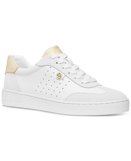 MICHAEL Michael Kors Scotty Leather Lace-up Sneakers Women's Fashion Shoes & Accessories