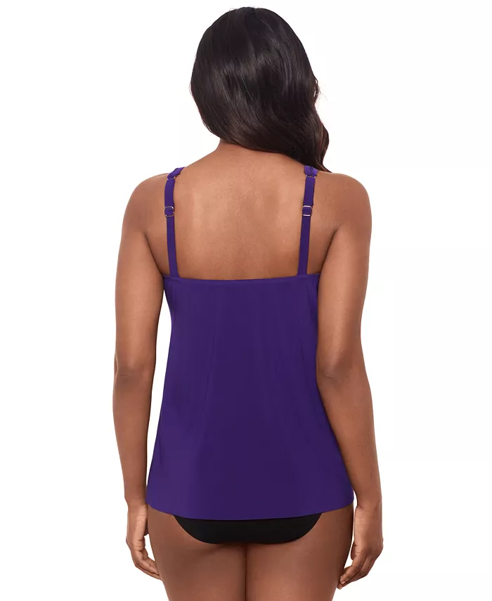 Miraclesuit Draped Tankini Top & High-Waist Bottoms Women's Fashion Shoes & Accessories