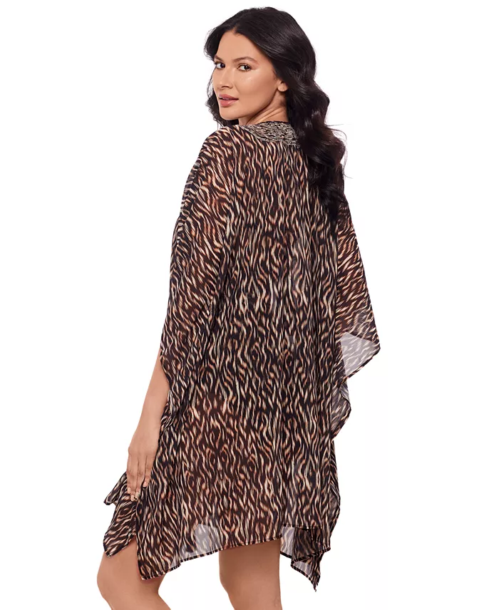Miraclesuit Women's Topkapi Printed Caftan Cover-Up Women's Fashion Shoes & Accessories