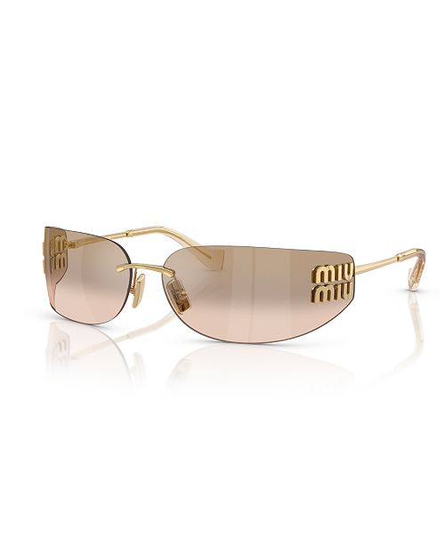 MIU MIU Women's Large Sunglasses MU A51S Women's Fashion Shoes & Accessories