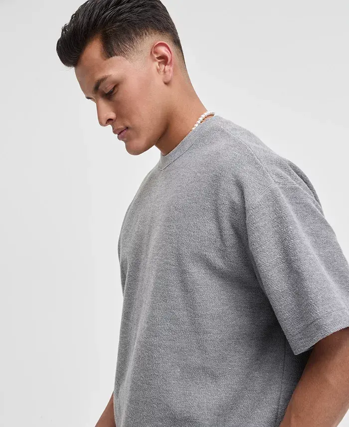 Mode Of One Men's Oversized-Fit Textured Sweatshirt Exclusively At Macy's Men's Fashion & Accessories