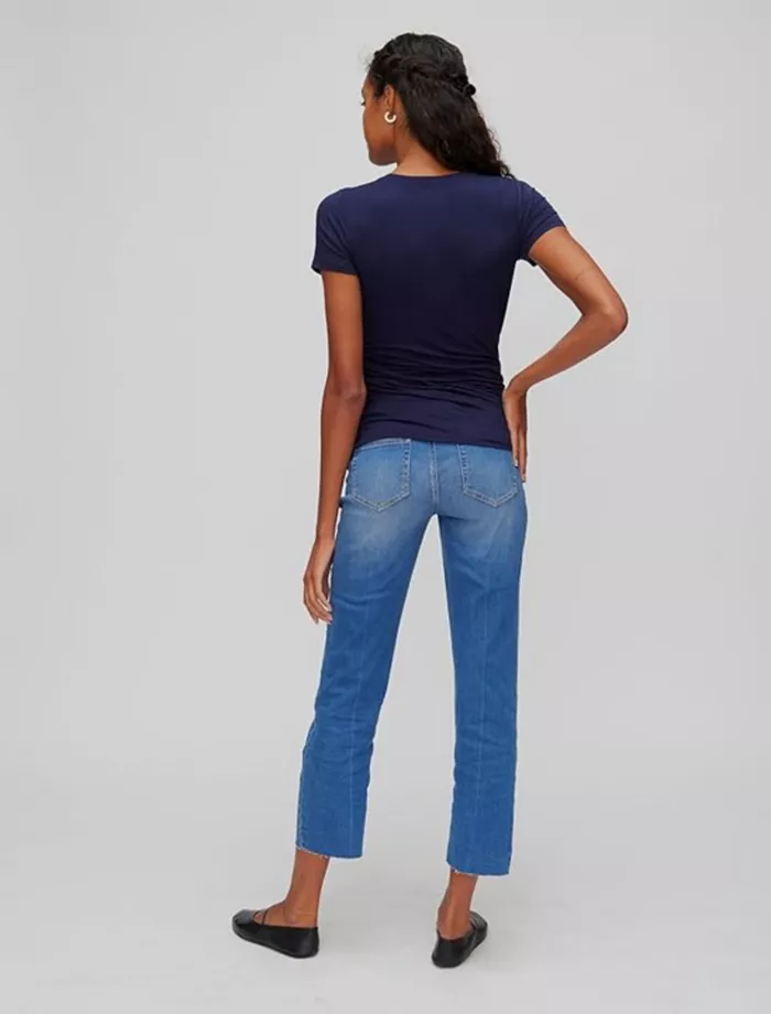 Motherhood Maternity Maternity Secret Fit Over The Bump Straight Leg Denim Jeans - Motherhood Women's Fashion Shoes & Accessories