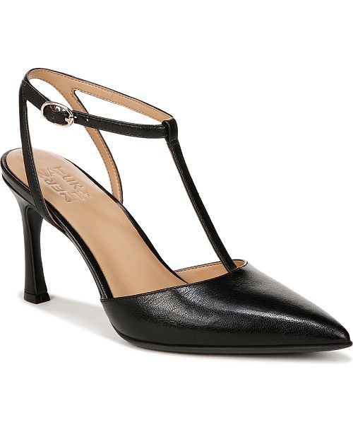 Naturalizer Women's Astrid T-Strap Pointed Toe Dress Pumps Women's Fashion Shoes & Accessories