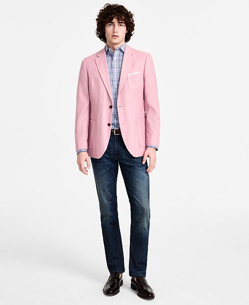 Nautica Men Modern-Fit Active Stretch Structure Weave Sport Coat Men's Fashion & Accessories