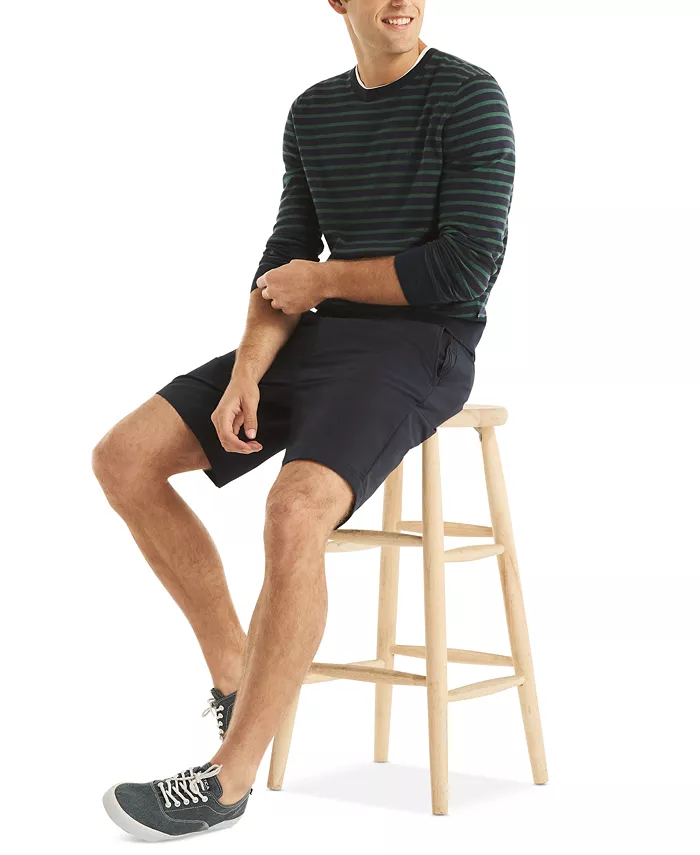 Nautica Men's Navtech Classic-Fit Stripe Crewneck Sweater Men's Fashion & Accessories