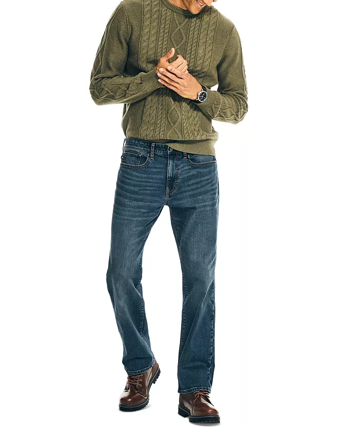 Nautica Men's Original Relaxed-Fit Stretch Denim 5-Pocket Jeans Men's Fashion & Accessories