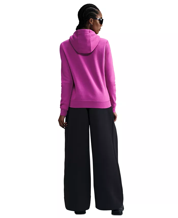 Nike Women's Sportswear Club Fleece Logo Pullover Hoodie Women's Fashion Shoes & Accessories