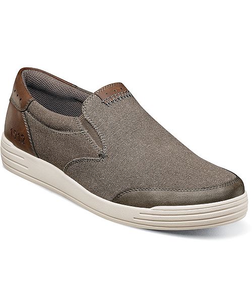 Nunn Bush Men's Kore City Walk Athletic Style Canvas Slip-On Loafer Men's Shoes