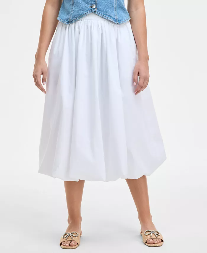 On 34th Women's Bubble-Hem Midi Skirt Exclusively At Macy's Women's Fashion Shoes & Accessories