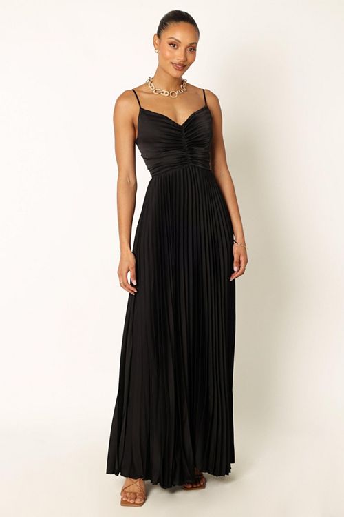 Petal and Pup Naira Pleated Maxi Dress Women's Fashion Shoes & Accessories