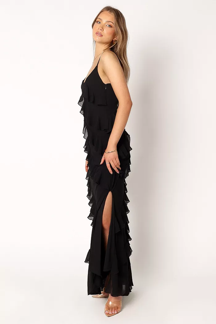 Petal And Pup Women's Ciao Ruffles Maxi Dress Women's Fashion Shoes & Accessories