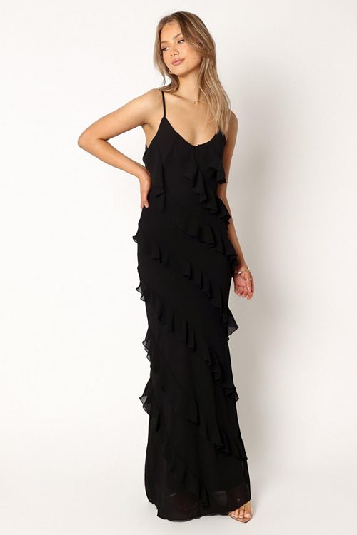 Petal and Pup Women's Ciao Ruffles Maxi Dress Women's Fashion Shoes & Accessories