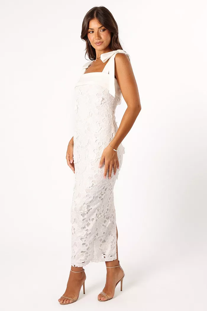 Petal And Pup Women's Emersyn Midi Lace Dress Women's Fashion Shoes & Accessories