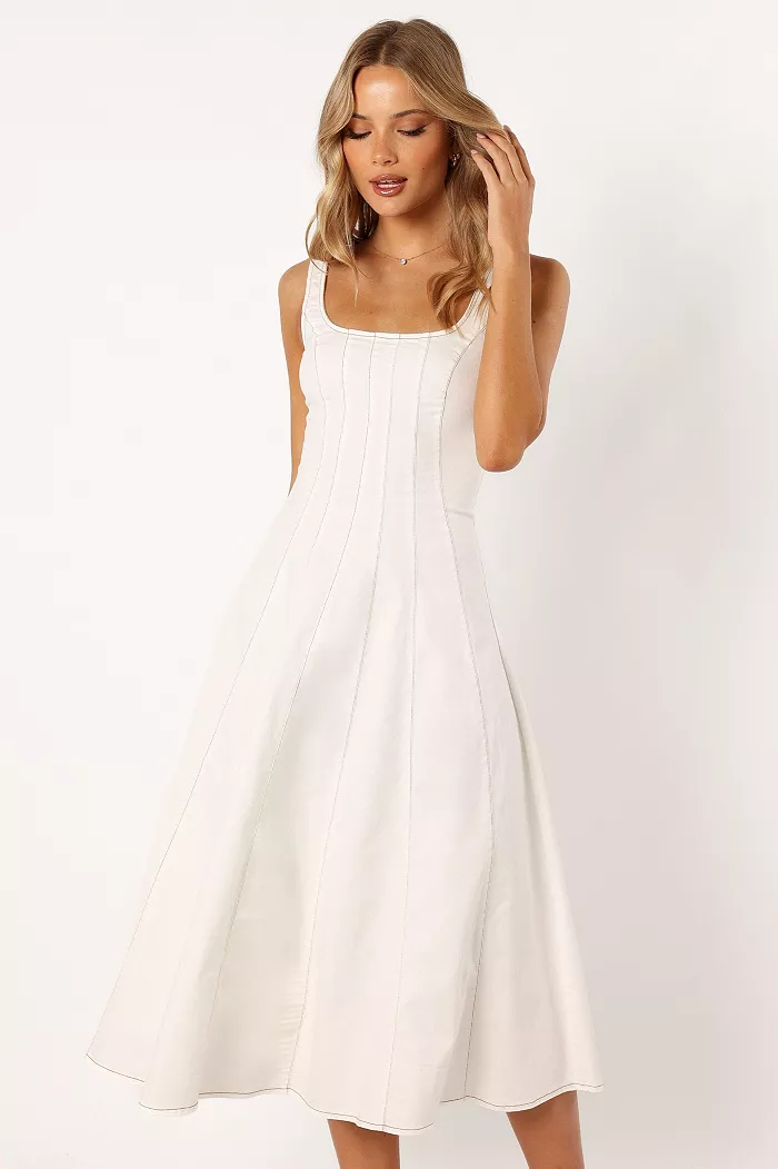 Petal And Pup Women's Una Midi Dress Women's Fashion Shoes & Accessories