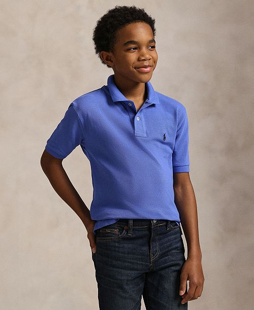 Polo Ralph Lauren Big Boys Cotton Mesh Logo Polo Shirt Kids Polo Ralph Lauren Big Boys Cotton Mesh Logo Polo Shirt Kids