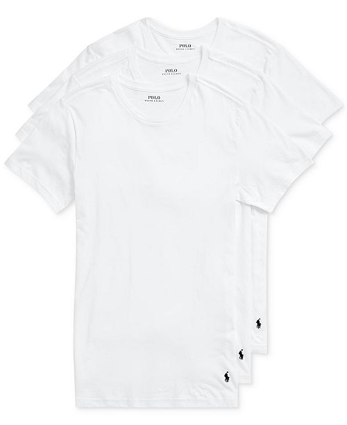 Polo Ralph Lauren Men's 3-Pack Slim Fit Crewneck Undershirt Men's Fashion & Accessories