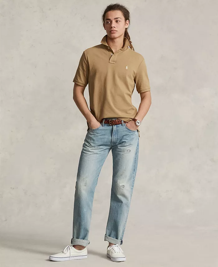 Polo Ralph Lauren Men's Cotton Custom Slim Fit Mesh Polo Shirt Men's Fashion & Accessories