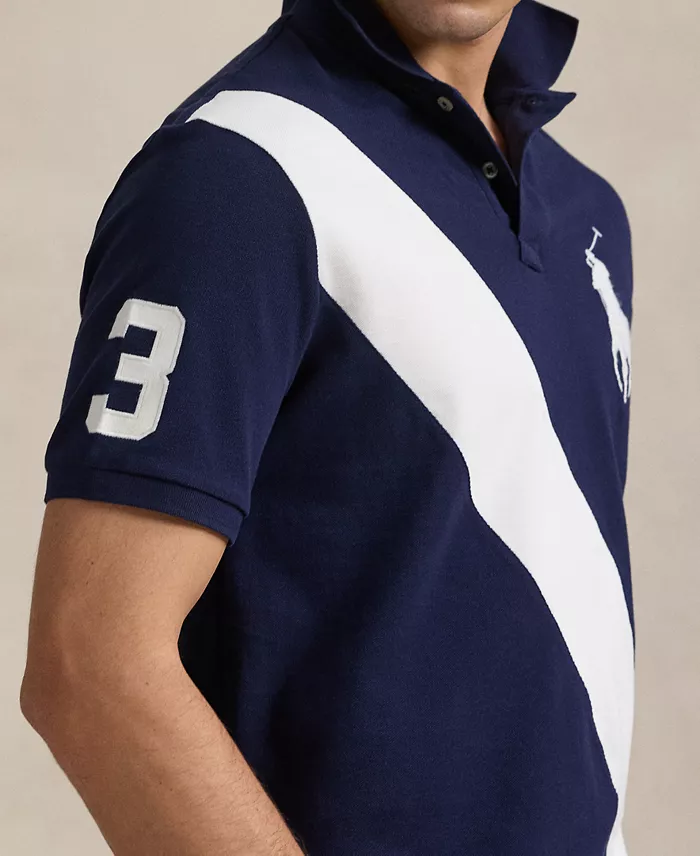 Polo Ralph Lauren Men's Custom Slim Fit Big Pony Mesh Polo Shirt Men's Fashion & Accessories