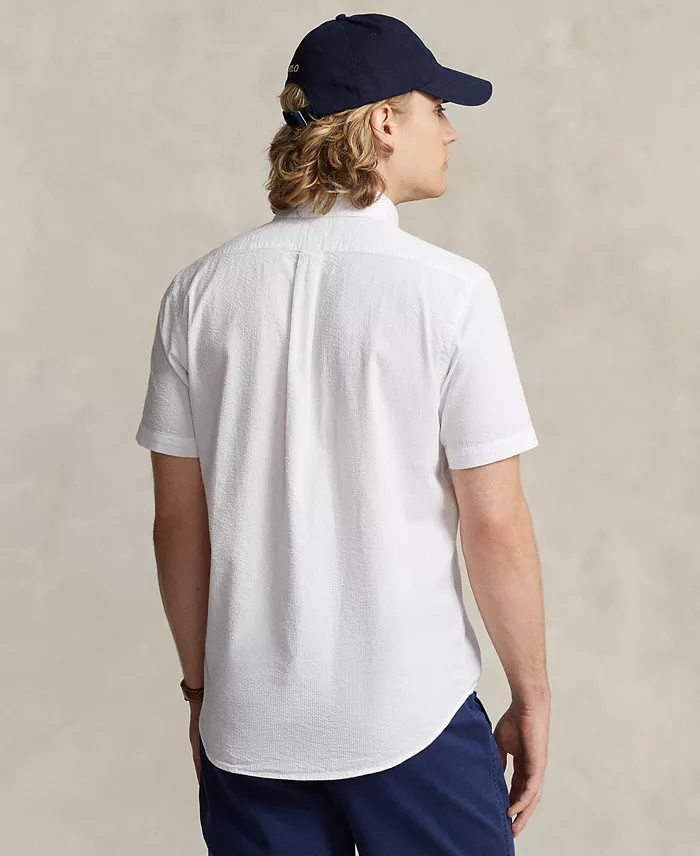 Polo Ralph Lauren Men's RL Prepster Classic-Fit Seersucker Shirt Men's Fashion & Accessories