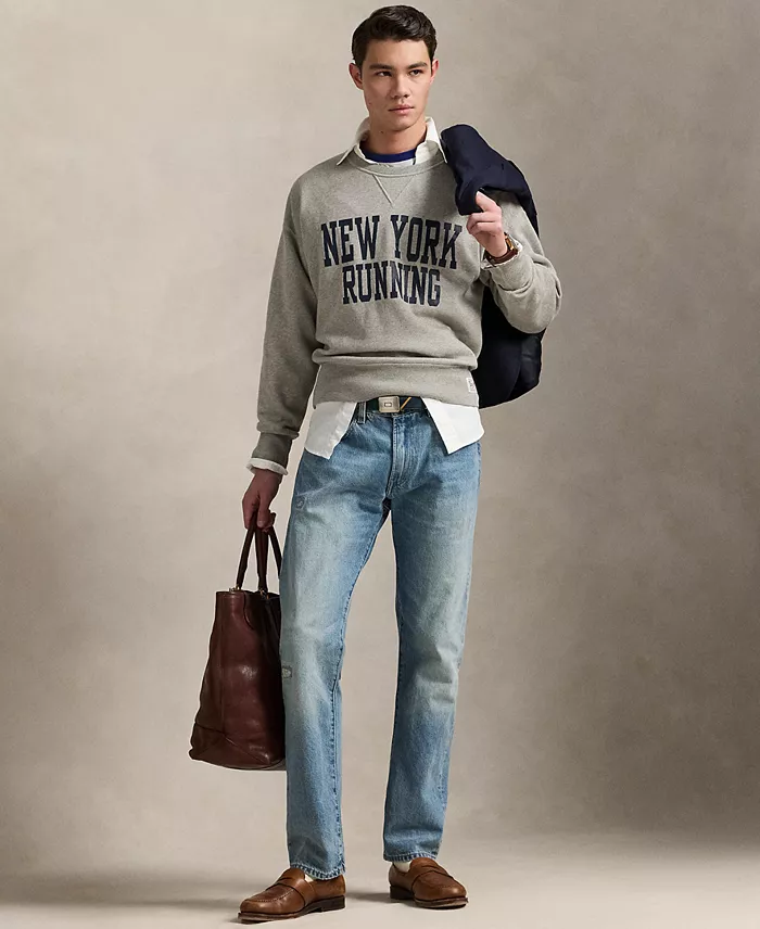 Polo Ralph Lauren Men's Vintage-Fit Fleece Graphic Sweatshirt Men's Fashion & Accessories