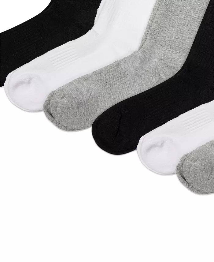 Polo Ralph Lauren Women's 6-Pk. Cushion Crew Socks Women's Fashion Shoes & Accessories