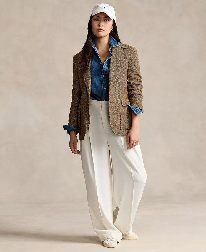 Polo Ralph Lauren Women's Slim-Fit Denim Shirt Women's Fashion Shoes & Accessories