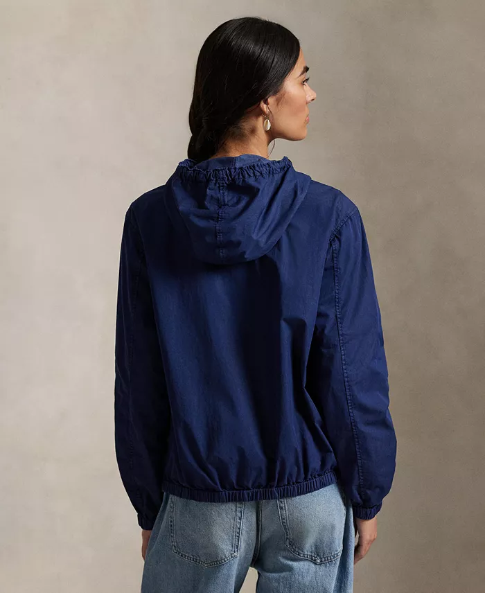 Polo Ralph Lauren Women's Twill Hooded Jacket Women's Fashion Shoes & Accessories