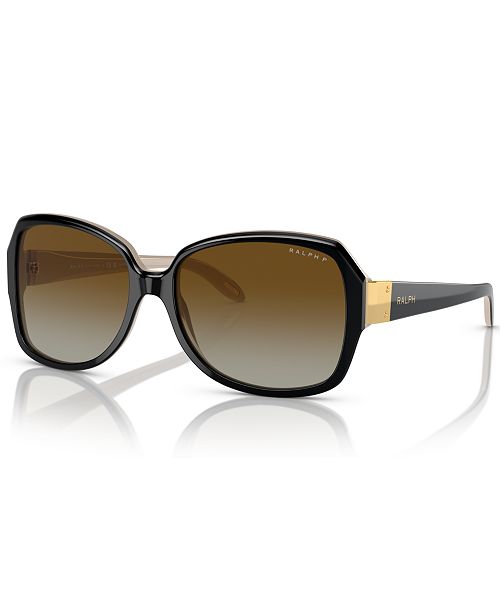 Ralph by Ralph Lauren Women's Polarized Sunglasses Gradient Polar RA5138 Women's Fashion Shoes & Accessories