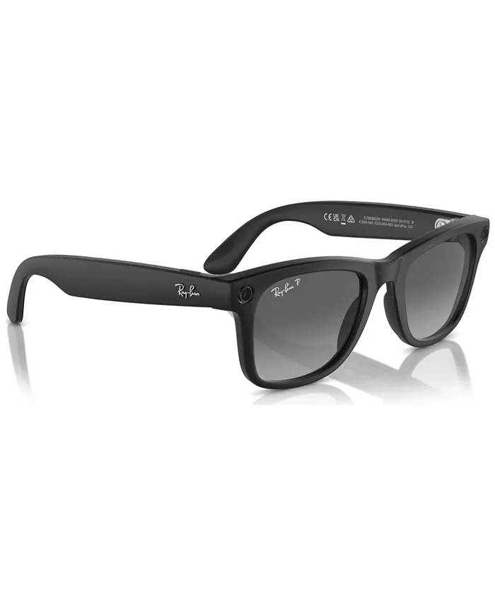 Ray-Ban Meta Wayfarer Unisex Polarized Gradient AI Sunglasses RW4006 Women's Fashion Shoes & Accessories