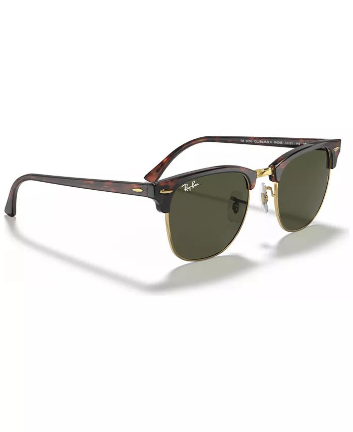 Ray-Ban Sunglasses RB3016 CLUBMASTER Women's Fashion Shoes & Accessories