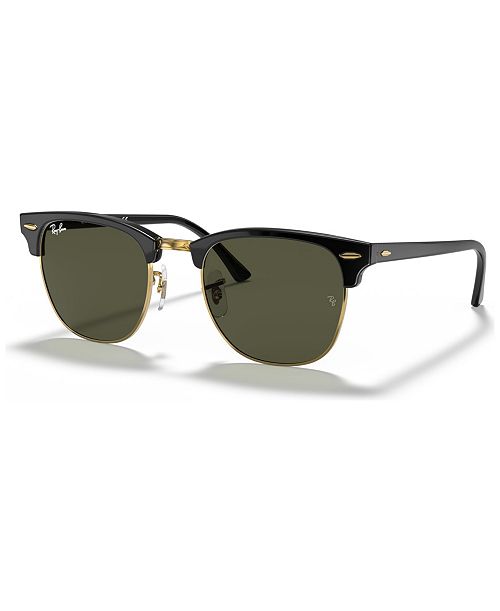 Ray-Ban Sunglasses RB3016 CLUBMASTER Women's Fashion Shoes & Accessories