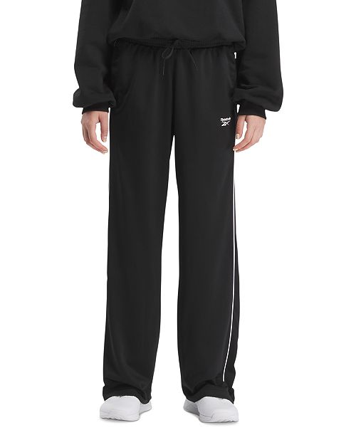 Reebok Women's ID Side-Stripe Classic Tricot Track Pants Women's Fashion Shoes & Accessories
