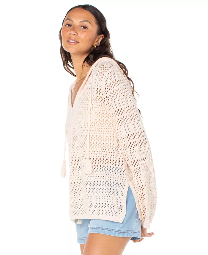 Roxy Juniors' Hippie Love Cotton-Blend Relaxed Sweater Juniors'