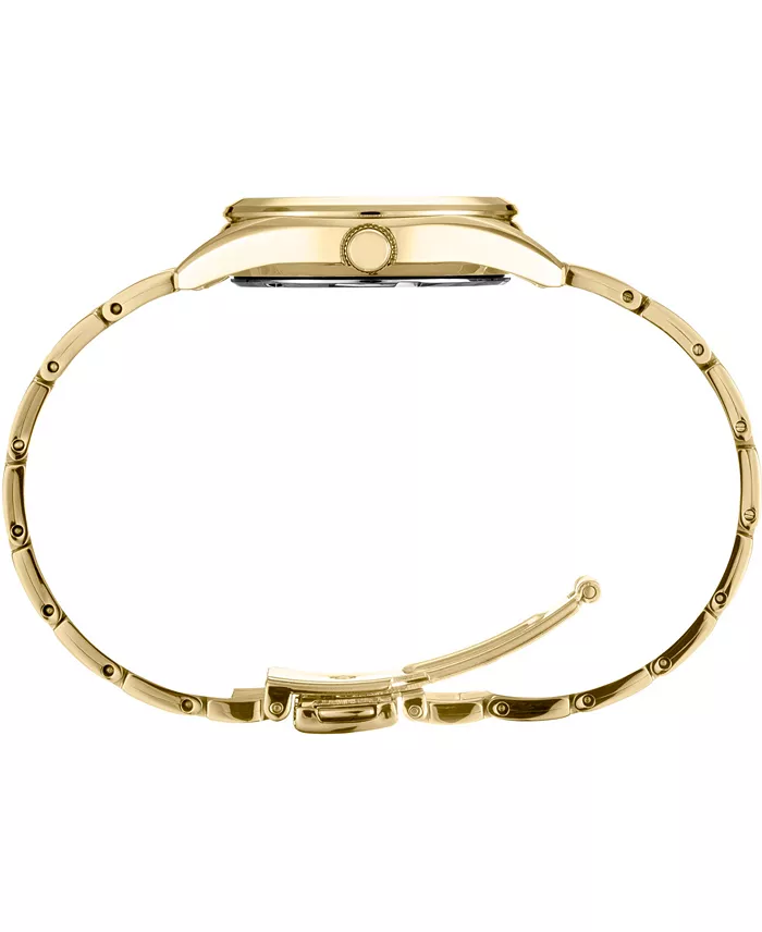 Seiko Women's Essentials Gold-Tone Stainless Steel Bracelet Watch 29.8mm Jewelry & Watches