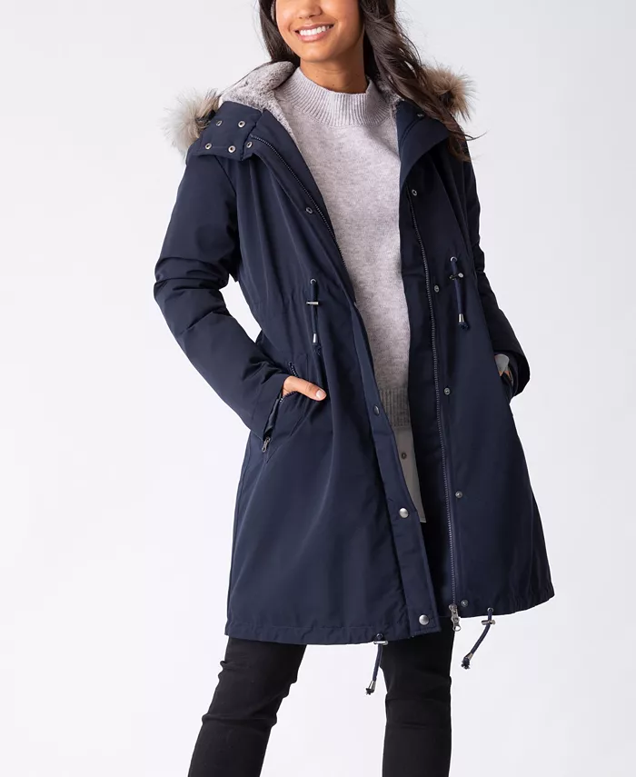 Seraphine Women's 3 In 1 Winter Maternity Jacket Women's Fashion Shoes & Accessories