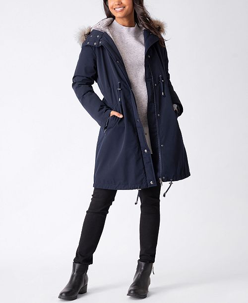 Seraphine Women's 3 in 1 Winter Maternity Jacket Women's Fashion Shoes & Accessories