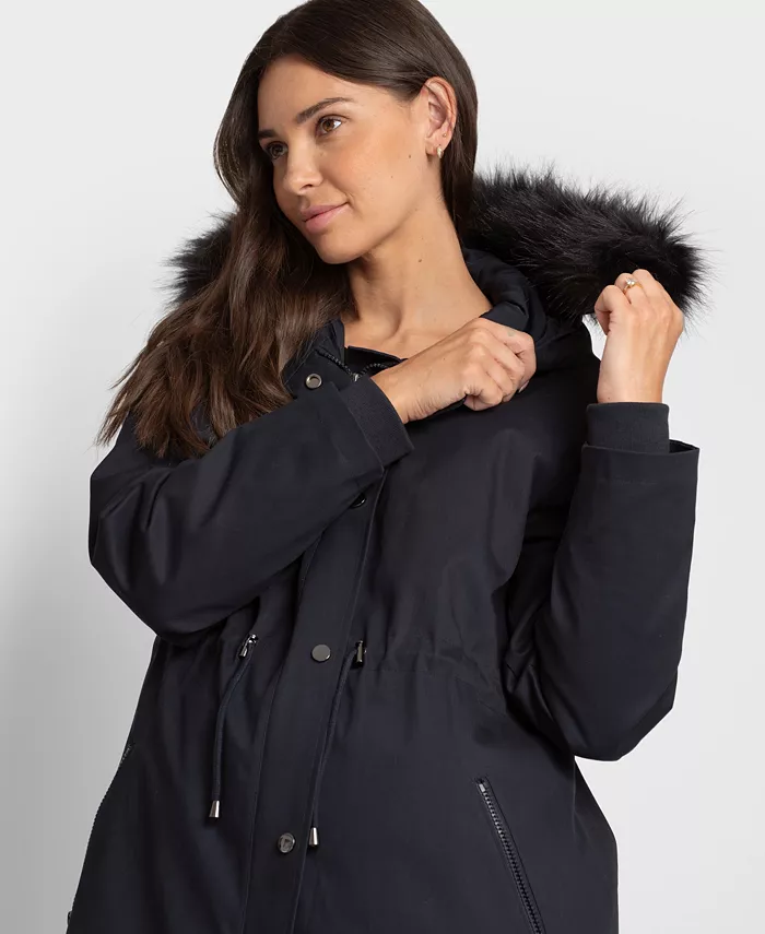 Seraphine Women's Maternity Down-Lined Jacket Women's Fashion Shoes & Accessories
