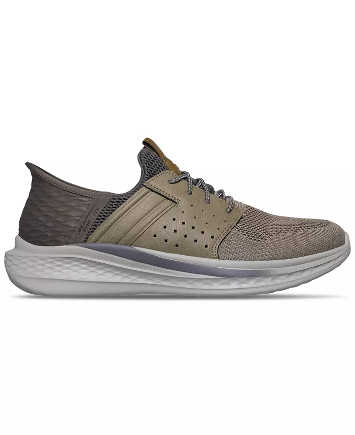 Skechers Men's Slip-Ins Relaxed Fit- Slade - Ocon Slip-On Memory Foam Casual Sneakers From Finish Line Brands