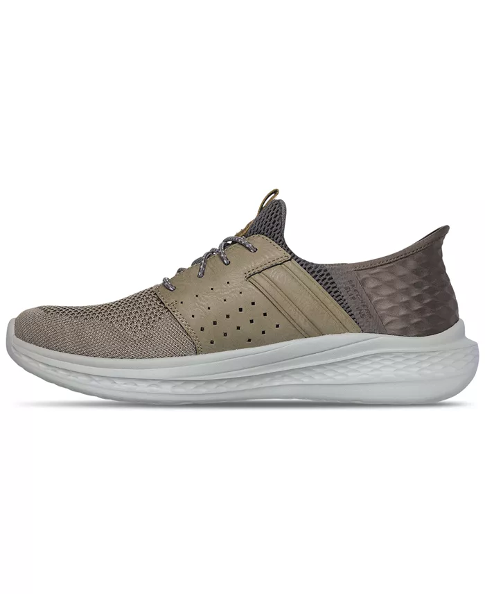 Skechers Men's Slip-Ins Relaxed Fit- Slade - Ocon Slip-On Memory Foam Casual Sneakers From Finish Line Brands