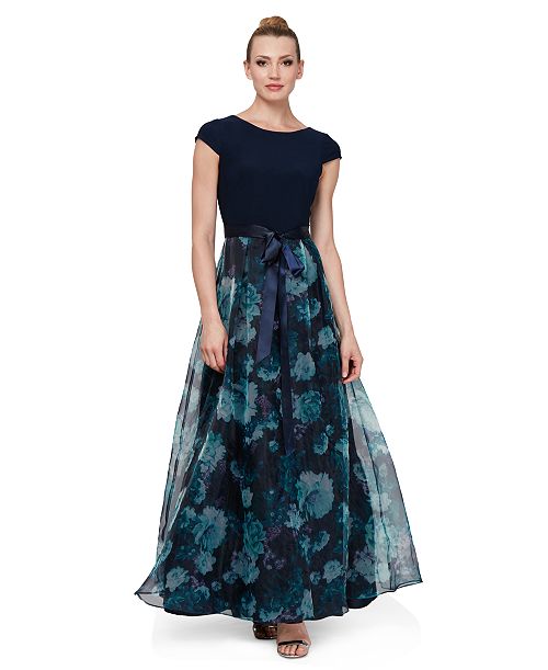 SL Fashions Floral-Organza Gown Women's Fashion Shoes & Accessories
