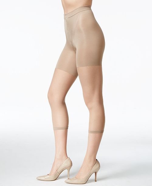 SPANX Women's Super Footless Tummy Control Power Capri also available in extended sizes Women's Fashion Shoes & Accessories
